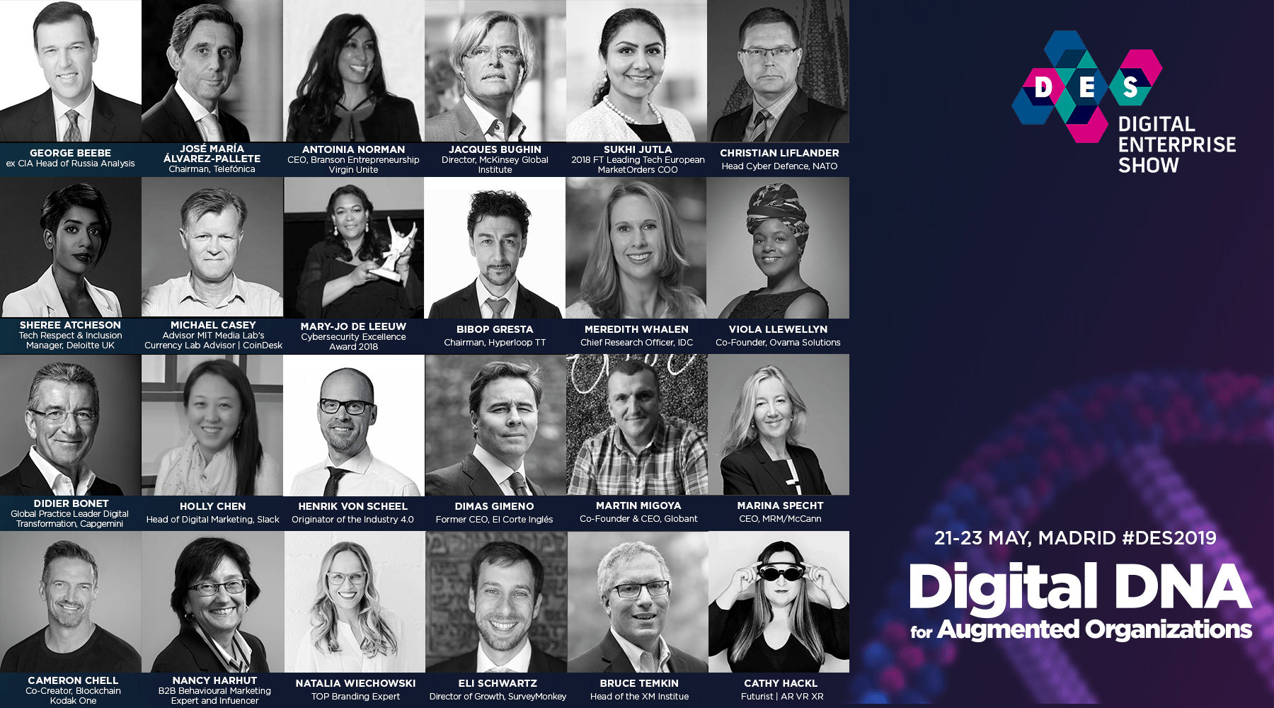 Digital Enterprise Show presents Geopolitics and Data Privacy as main topics with the CIA, NATO and EU experts