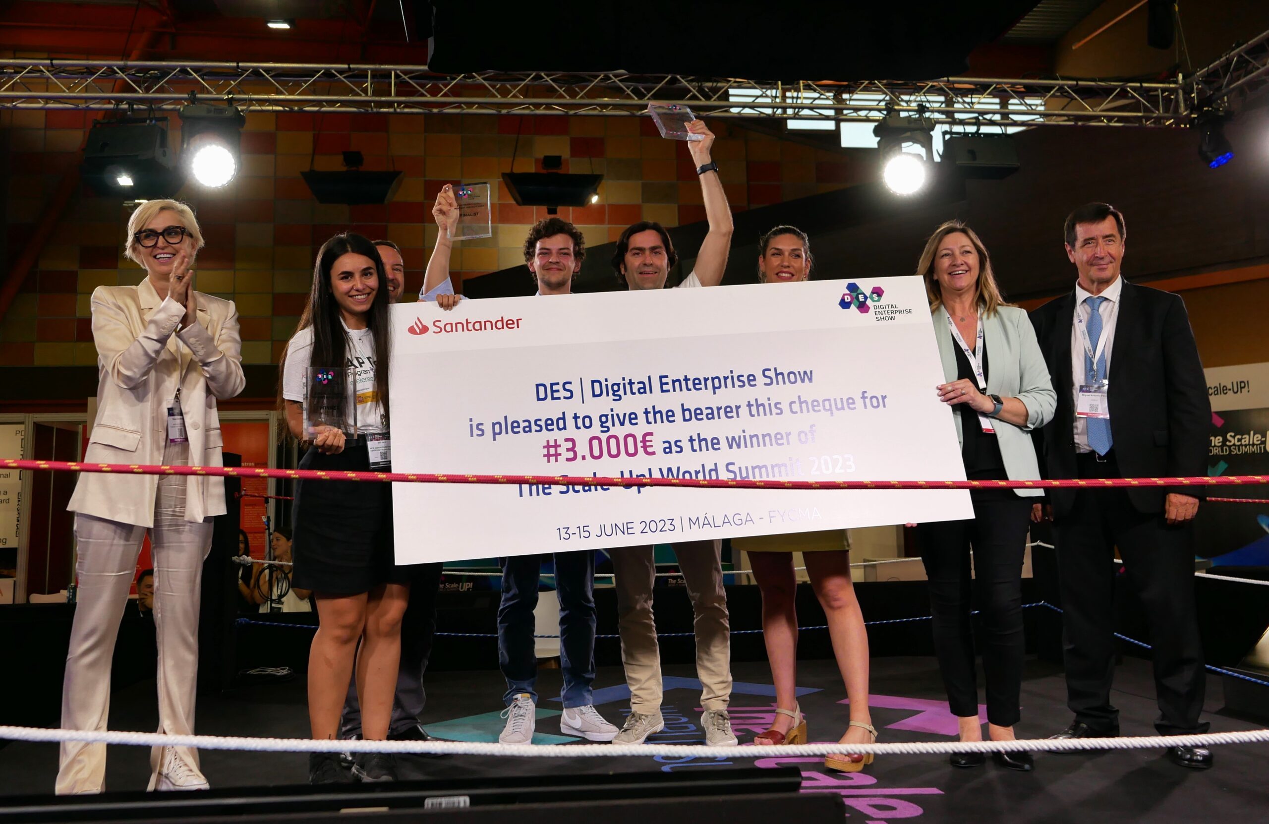 Un software para impulsar la circularidad, clases con Realidad Virtual o IA Generativa de vídeos 3D, ganadores en The Scale-Up! World Summit