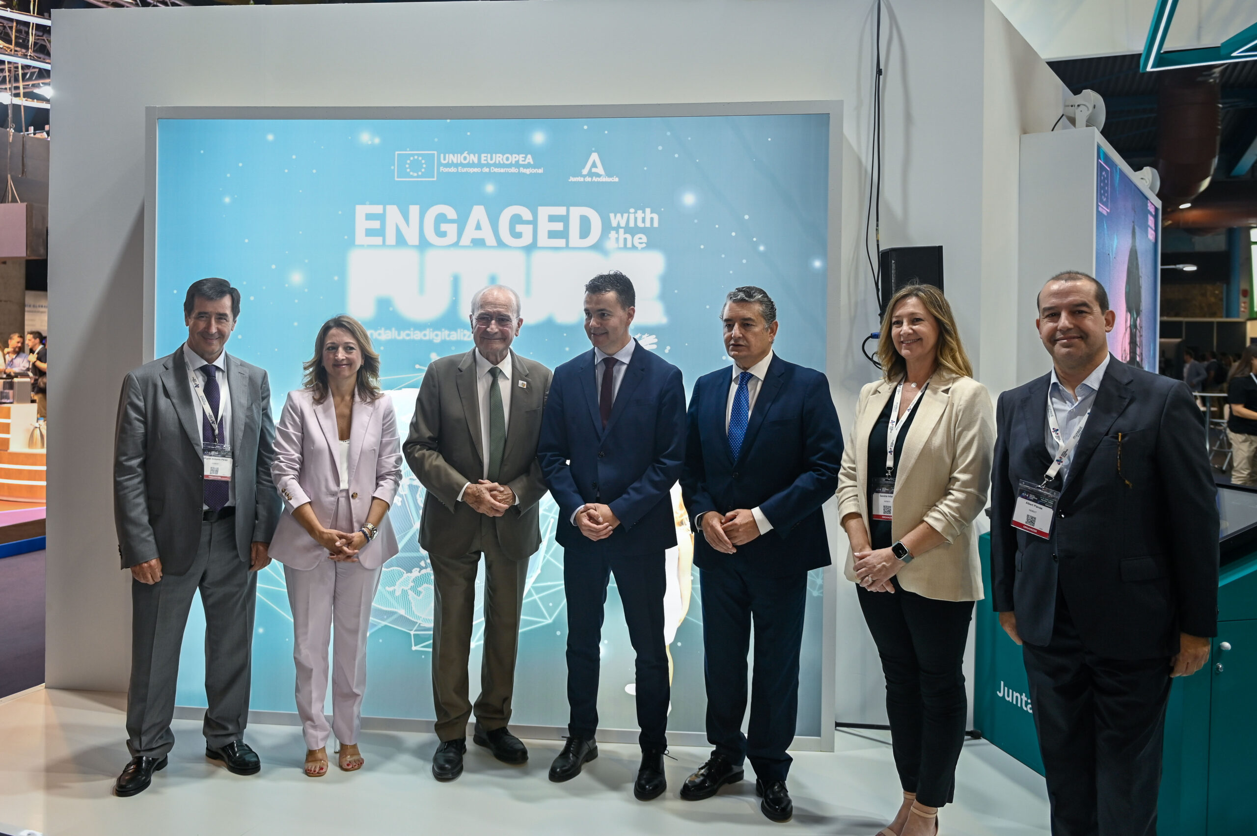 El Ministro de Industria del Gobierno, Héctor Gómez, y el Consejero de la Presidencia de la Junta, Antonio Sanz, visitan DES2023